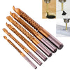 6Pcs Titanium Coated HSS Drill & Saw Carpenter Wood